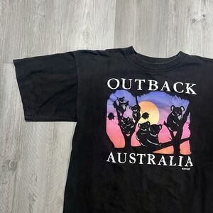 Vintage 90s Koala Sunset Outback Australia Size‎ Large Animal Nature Tshirt